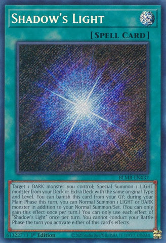 Shadow's Light [BLMR-EN037] Secret Rare Yu-Gi-Oh!