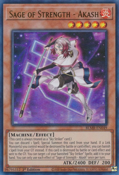 Sage of Strength - Akash [BLMR-EN049] Ultra Rare Yu-Gi-Oh!