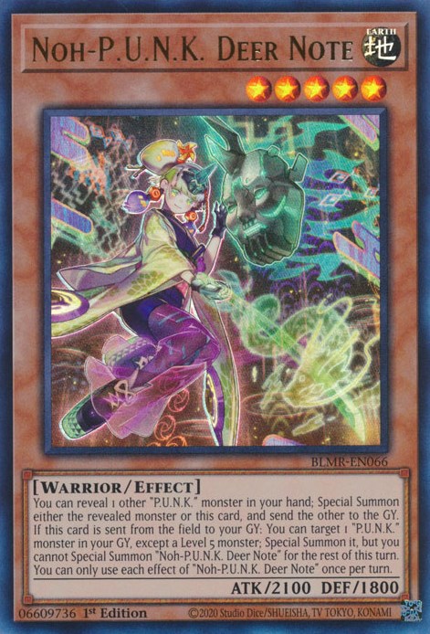 Noh-P.U.N.K. Deer Note [BLMR-EN066] Ultra Rare Yu-Gi-Oh!