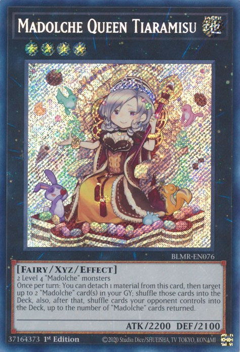 Madolche Queen Tiaramisu [BLMR-EN076] Secret Rare Yu-Gi-Oh!