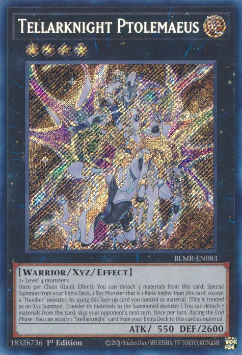 Tellarknight Ptolemaeus [BLMR-EN083] Secret Rare Yu-Gi-Oh!