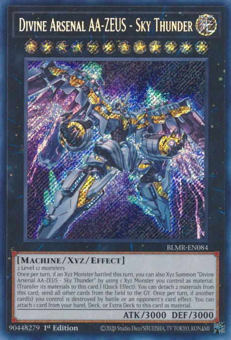Divine Arsenal AA-ZEUS - Sky Thunder [BLMR-EN084] Secret Rare Yu-Gi-Oh!