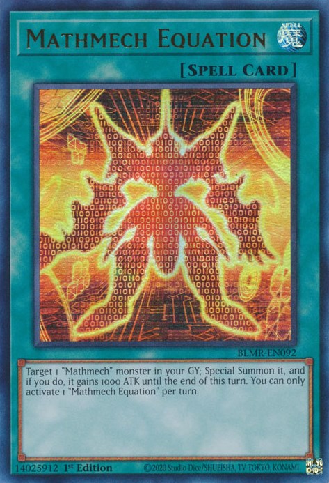Mathmech Equation [BLMR-EN092] Ultra Rare Yu-Gi-Oh!