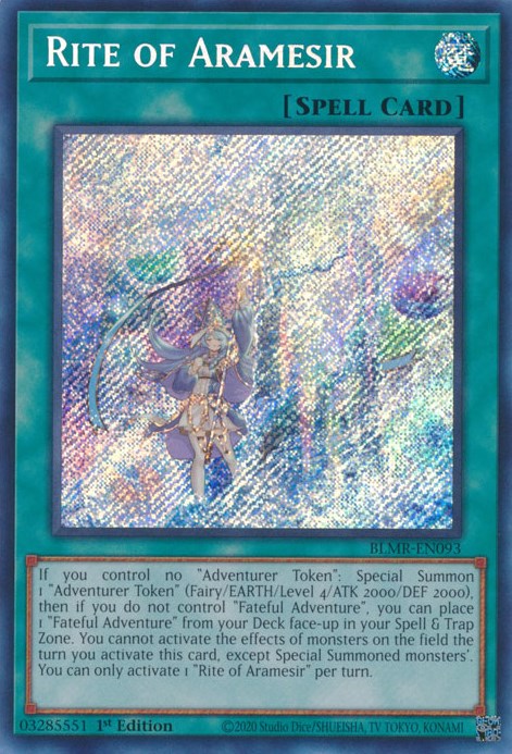 Rite of Aramesir [BLMR-EN093] Secret Rare Yu-Gi-Oh!