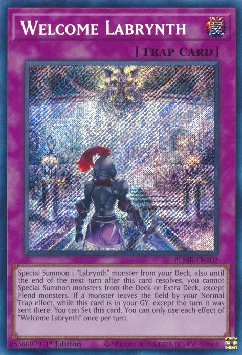 Welcome Labrynth [BLMR-EN102] Secret Rare Yu-Gi-Oh!