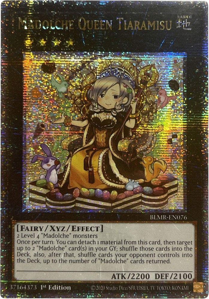 Madolche Queen Tiaramisu [BLMR-EN076] Quarter Century Secret Rare Yu-Gi-Oh!