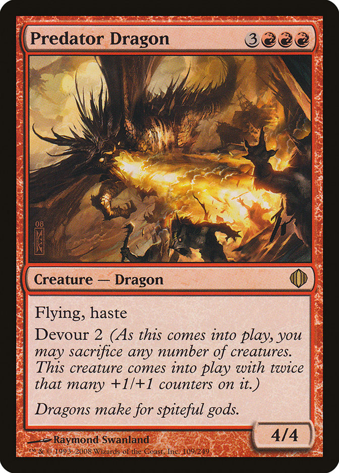 Predator Dragon [Shards of Alara] Magic: The Gathering