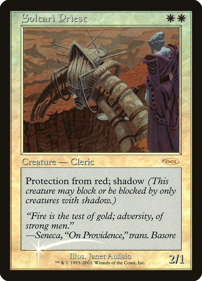 Soltari Priest [Friday Night Magic 2002] Magic: The Gathering