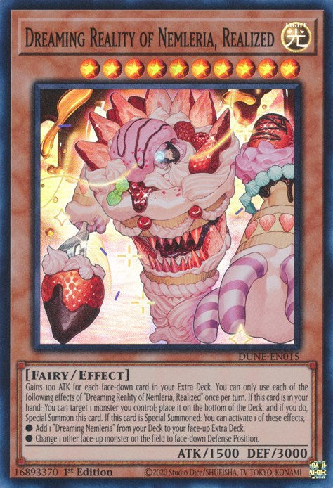 Dreaming Reality of Nemleria, Realized [DUNE-EN015] Super Rare Yu-Gi-Oh!