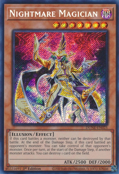 Nightmare Magician [DUNE-EN025] Secret Rare Yu-Gi-Oh!