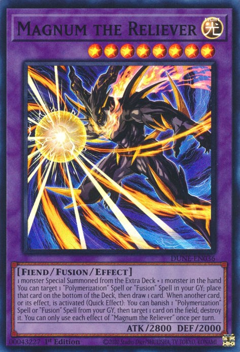 Magnum the Reliever [DUNE-EN036] Super Rare Yu-Gi-Oh!