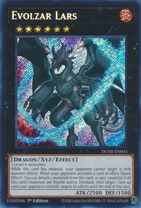 Evolzar Lars [DUNE-EN043] Secret Rare Yu-Gi-Oh!