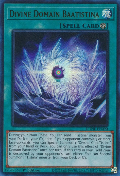 Divine Domain Baatistina [DUNE-EN090] Ultra Rare Yu-Gi-Oh!