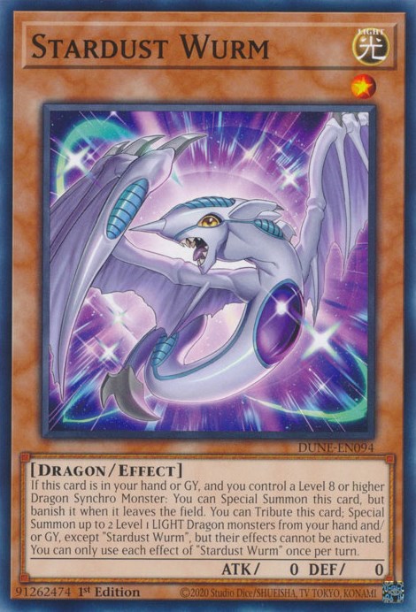 Stardust Wurm [DUNE-EN094] Common Yu-Gi-Oh!