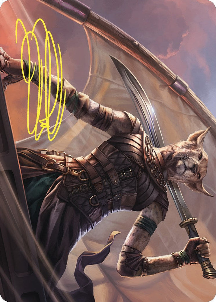 Mirri, Weatherlight Duelist Art Card (Gold-Stamped Signature) [Commander Masters Art Series] Magic: The Gathering