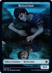 Reflection // Satyr Double-Sided Token [Theros Beyond Death Tokens] Magic: The Gathering