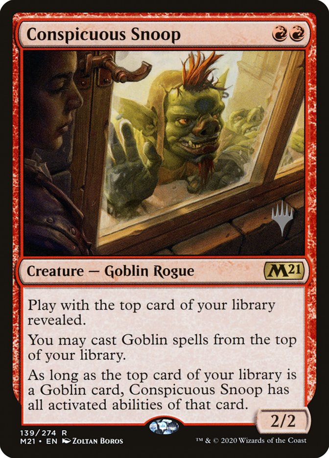 Conspicuous Snoop (Promo Pack) [Core Set 2021 Promos] Magic: The Gathering