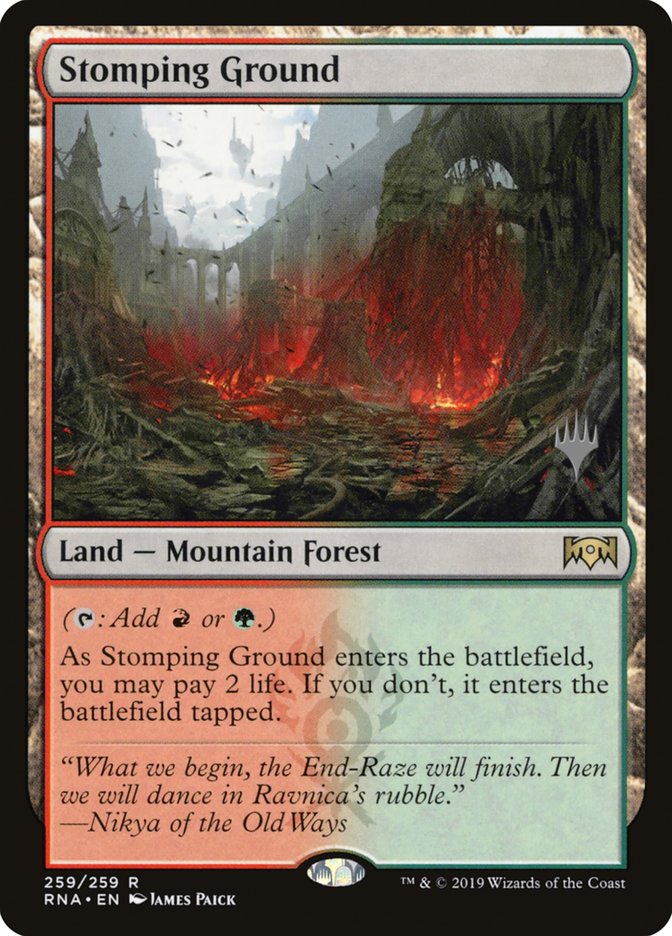 Stomping Ground (Promo Pack) [Ravnica Allegiance Promos] Magic: The Gathering