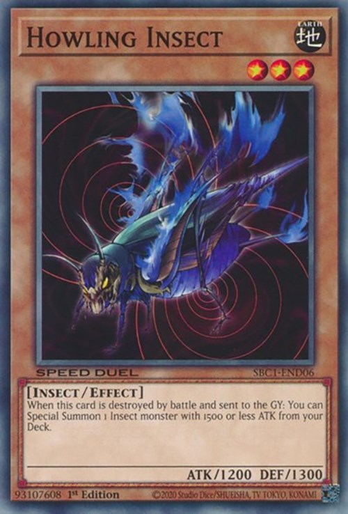 Howling Insect [SBC1-END06] Common Yu-Gi-Oh!
