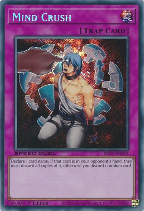 Mind Crush (Secret Rare) [SBC1-ENE19] Secret Rare Yu-Gi-Oh!