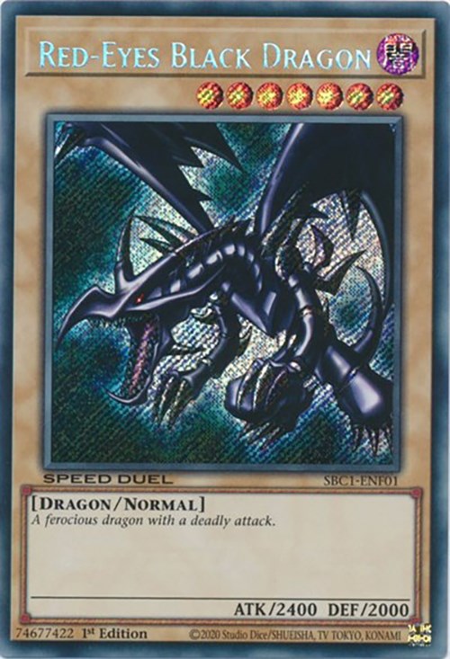 Red-Eyes Black Dragon [SBC1-ENF01] Secret Rare Yu-Gi-Oh!