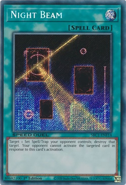 Night Beam [SBC1-ENF14] Secret Rare Yu-Gi-Oh!