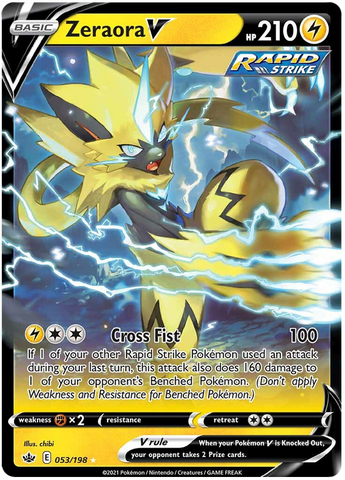 Zeraora V (053/198) [Sword & Shield: Chilling Reign] Pokémon