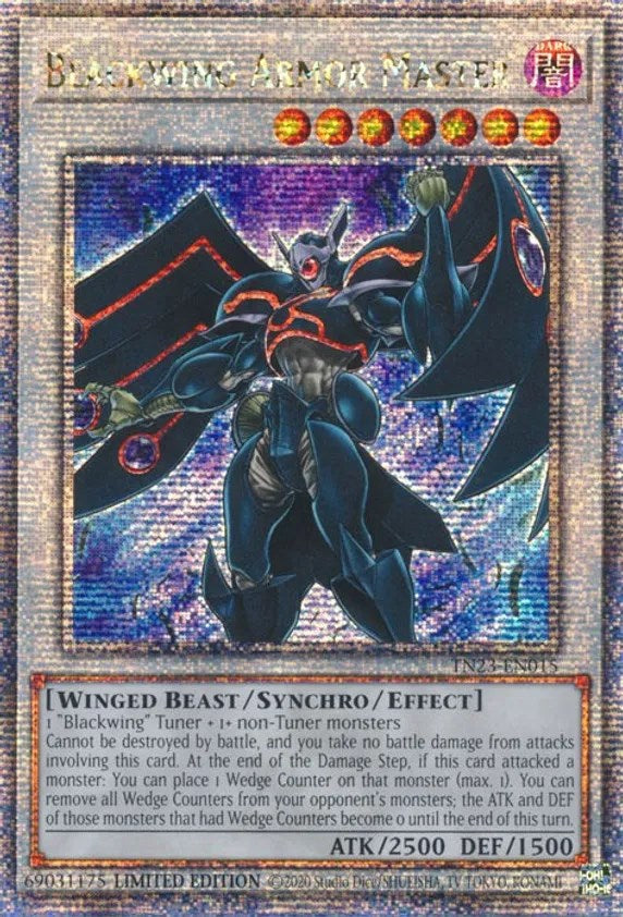 Blackwing Armor Master [TN23-EN015] Quarter Century Secret Rare Yu-Gi-Oh!