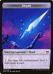 Human Warrior // Shard Double-Sided Token [Kaldheim Tokens] Magic: The Gathering