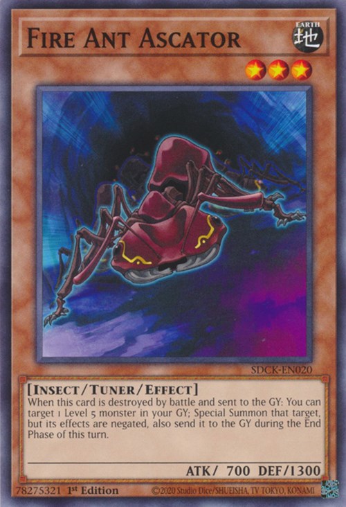 Fire Ant Ascator [SDCK-EN020] Common Yu-Gi-Oh!