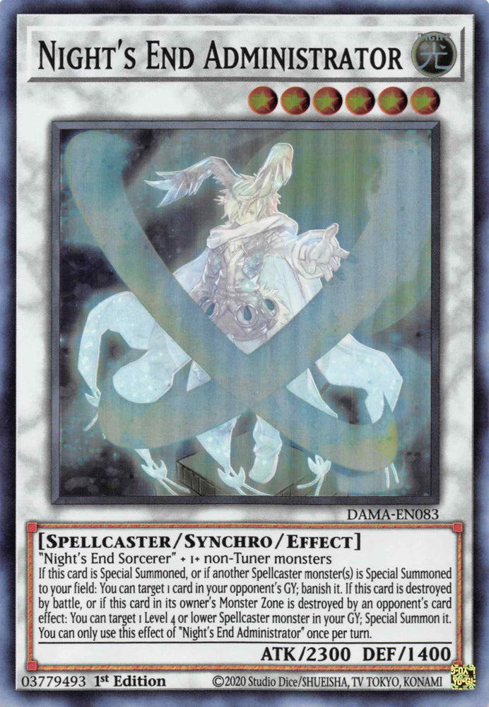 Night's End Administrator [DAMA-EN083] Super Rare Yu-Gi-Oh!