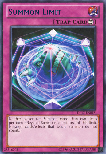 Summon Limit (Blue) [DL17-EN018] Rare Yu-Gi-Oh!