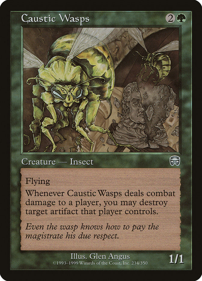 Caustic Wasps [Mercadian Masques] Magic: The Gathering