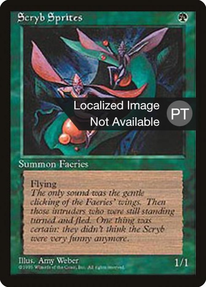 Scryb Sprites [Fourth Edition (Foreign Black Border)] Magic: The Gathering