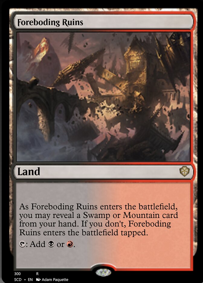 Foreboding Ruins [Starter Commander Decks] Magic: The Gathering