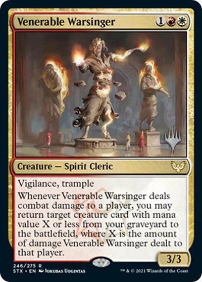 Venerable Warsinger (Promo Pack) [Strixhaven: School of Mages Promos] Magic: The Gathering