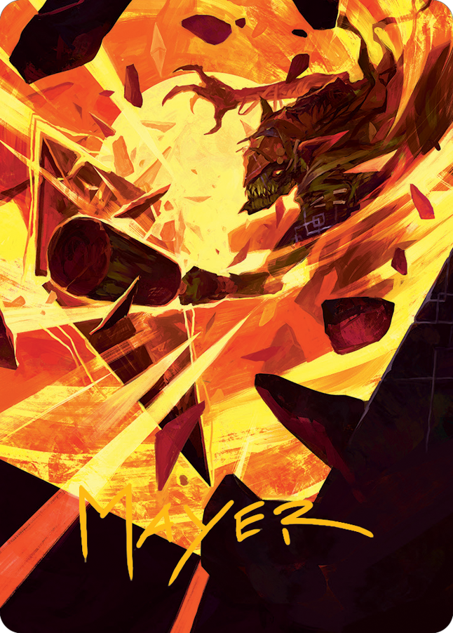 Zada, Hedron Grinder Art Card (Gold-Stamped Signature) [March of the Machine Art Series] Magic: The Gathering