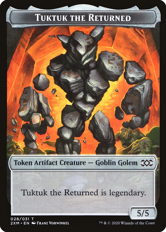 Ooze // Tuktuk the Returned Double-Sided Token [Double Masters Tokens] Magic: The Gathering
