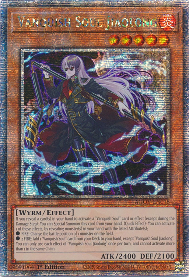Vanquish Soul Jiaolong (Quarter Century Secret Rare) [AGOV-EN018] Quarter Century Secret Rare Yu-Gi-Oh!