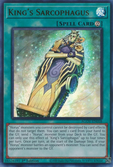 King's Sarcophagus [AGOV-EN058] Ultra Rare Yu-Gi-Oh!