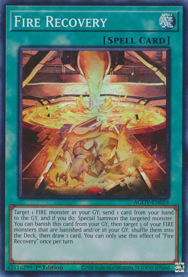 Fire Recovery [AGOV-EN059] Super Rare Yu-Gi-Oh!