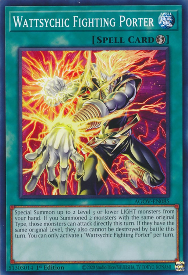 Wattsychic Fighting Porter [AGOV-EN085] Common Yu-Gi-Oh!