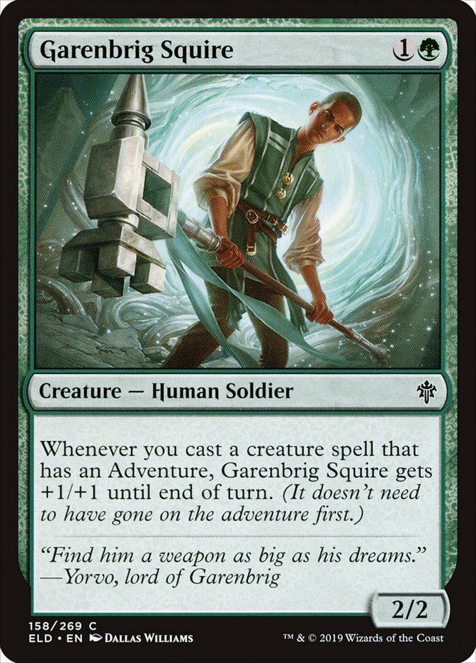 Garenbrig Squire [Throne of Eldraine] Magic: The Gathering
