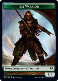 Elf Warrior // Tibalt, Cosmic Impostor Emblem Double-Sided Token [Kaldheim Tokens] Magic: The Gathering