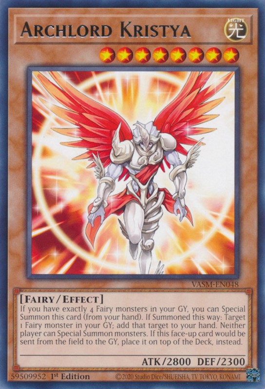 Archlord Kristya [VASM-EN048] Rare Yu-Gi-Oh!