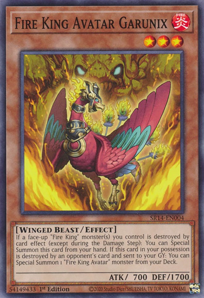Fire King Avatar Garunix [SR14-EN004] Common Yu-Gi-Oh!