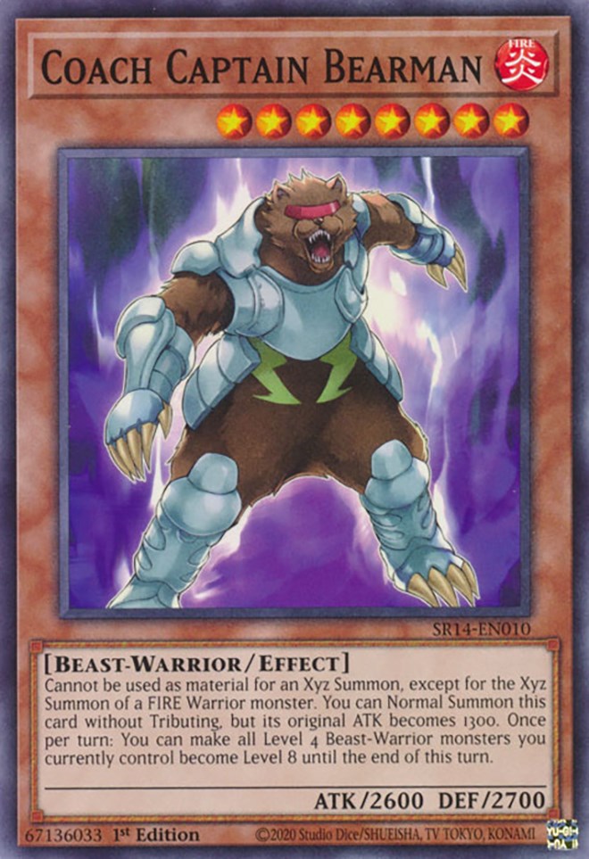 Coach Captain Bearman [SR14-EN010] Common Yu-Gi-Oh!