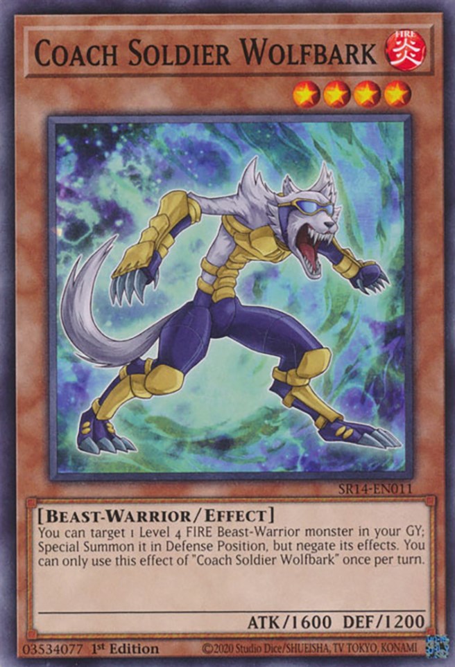 Coach Soldier Wolfbark [SR14-EN011] Common Yu-Gi-Oh!