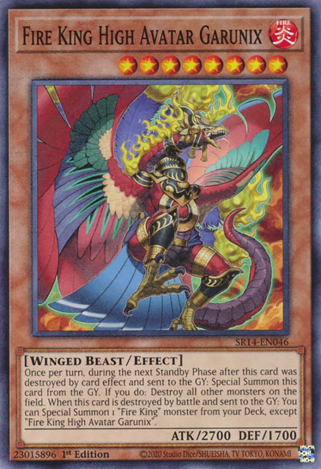 Fire King High Avatar Garunix [SR14-EN046] Common Yu-Gi-Oh!