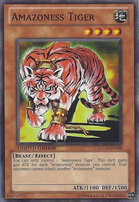 Amazoness Tiger [GLD3-EN008] Common Yu-Gi-Oh!